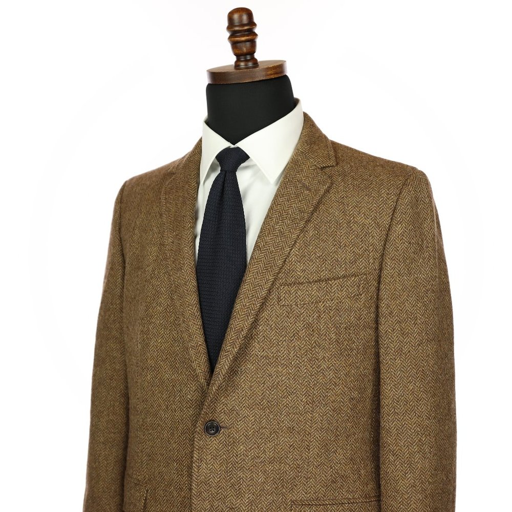 Bonobos Moon Tweed Wool Sport Coat Herringbone 40R - Picture 5 of 12
